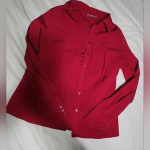 apt. 9 Red stretch woman blouse Medium